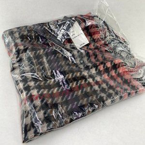 NWT Steve Madden Modern Houndstooth Italian Blanket Scarf